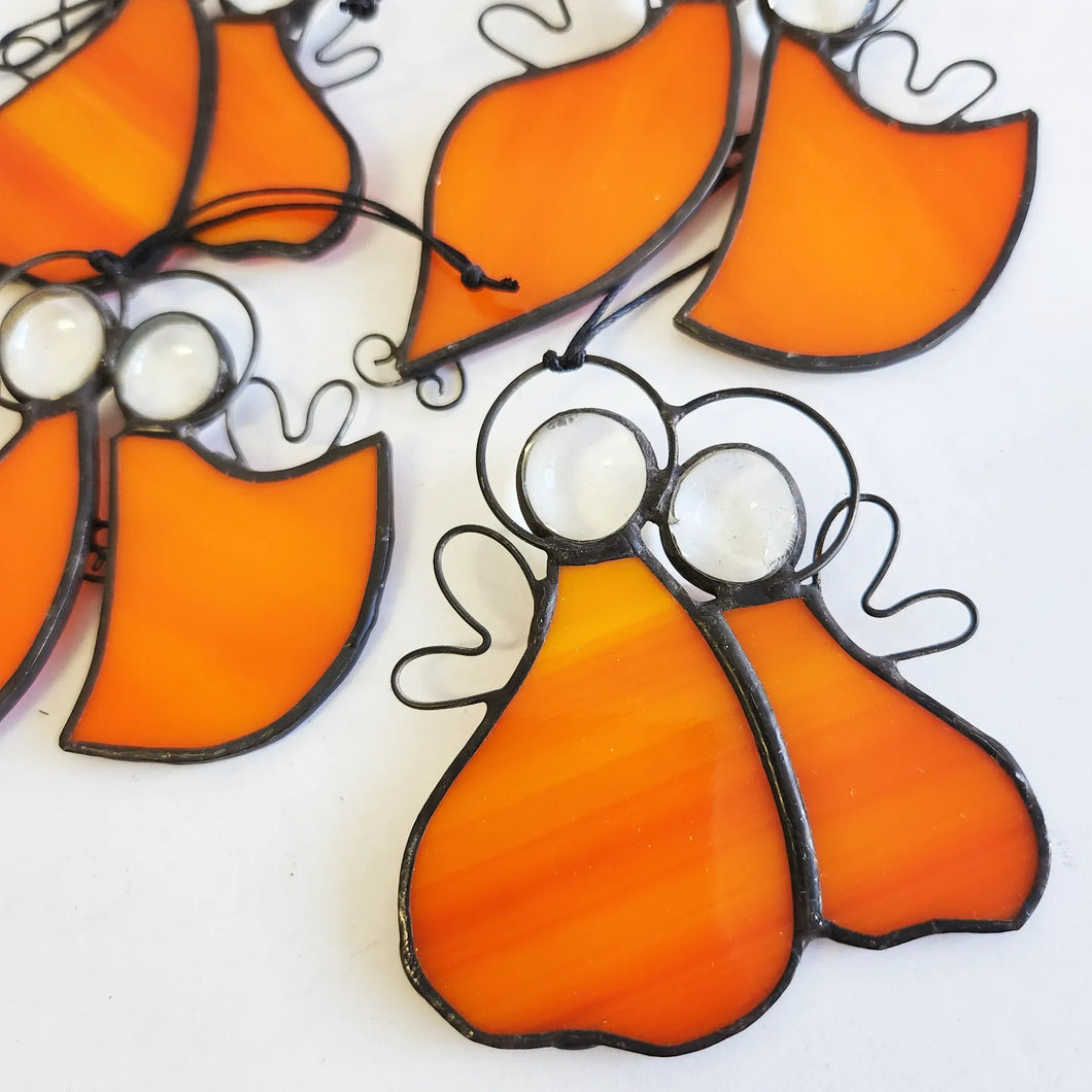 Stained Glass Angel Ornaments