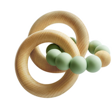 Load image into Gallery viewer, Wooden Rattle Teething Rings
