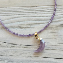 Load image into Gallery viewer, Maiden Perras Gemstone Moon Necklaces
