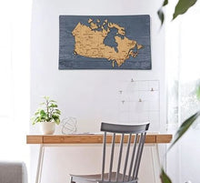 Load image into Gallery viewer, Wanderlust Push Pin Travel Map (Canada)
