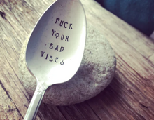 Load image into Gallery viewer, Hand Stamped Spoons (Sweary)
