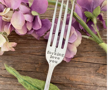 Load image into Gallery viewer, Hand Stamped Forks
