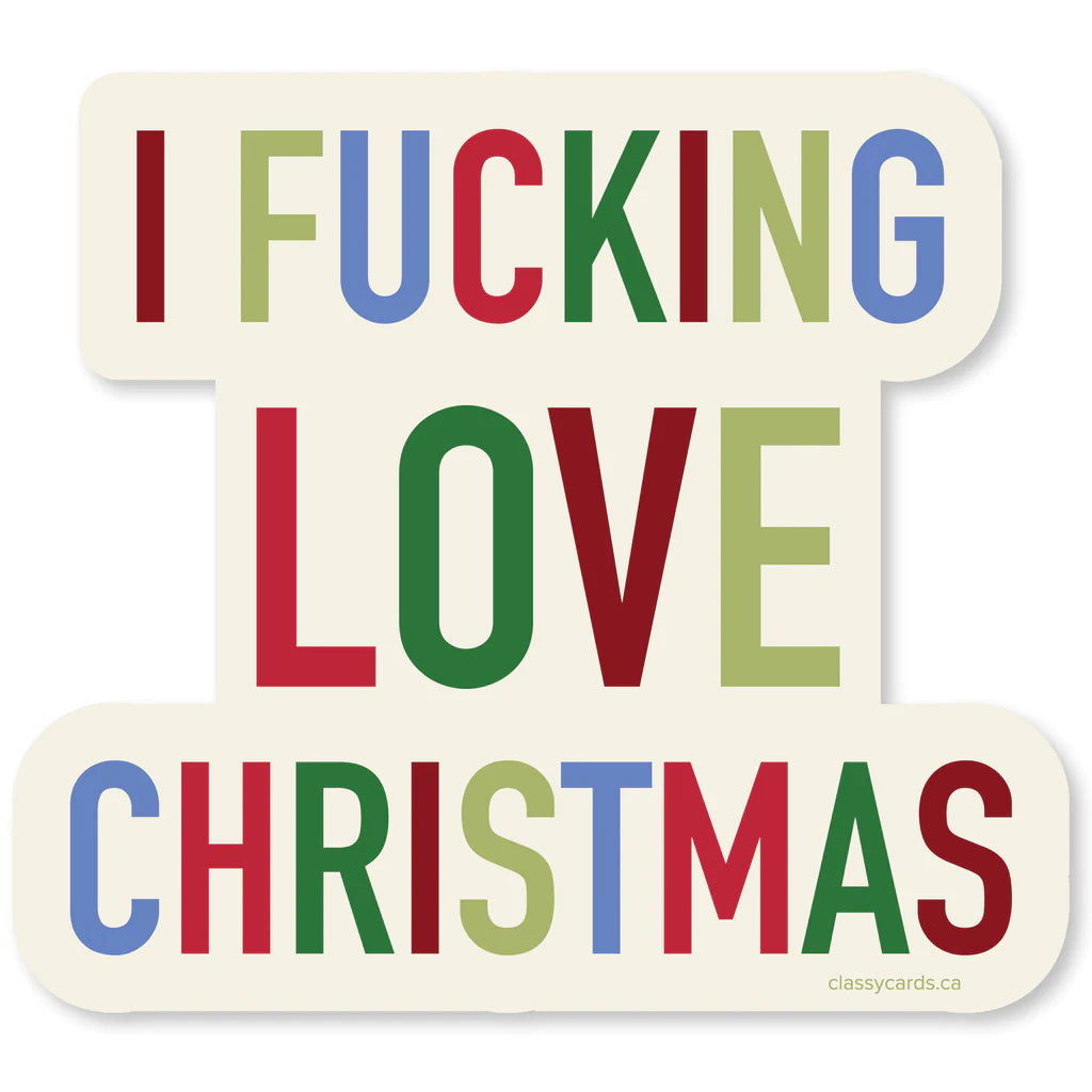 Christmas Vinyl Sticker (Classy Cards Creative Inc)