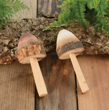 Load image into Gallery viewer, Wooden Mushroom Decor
