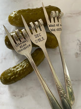 Load image into Gallery viewer, Hand Stamped Pickle Fork

