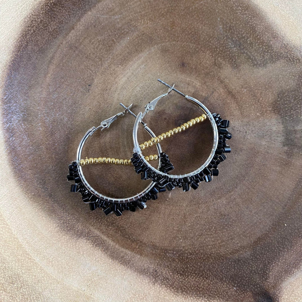 Indigenous Beaded Hoops (by Olivia Broad)