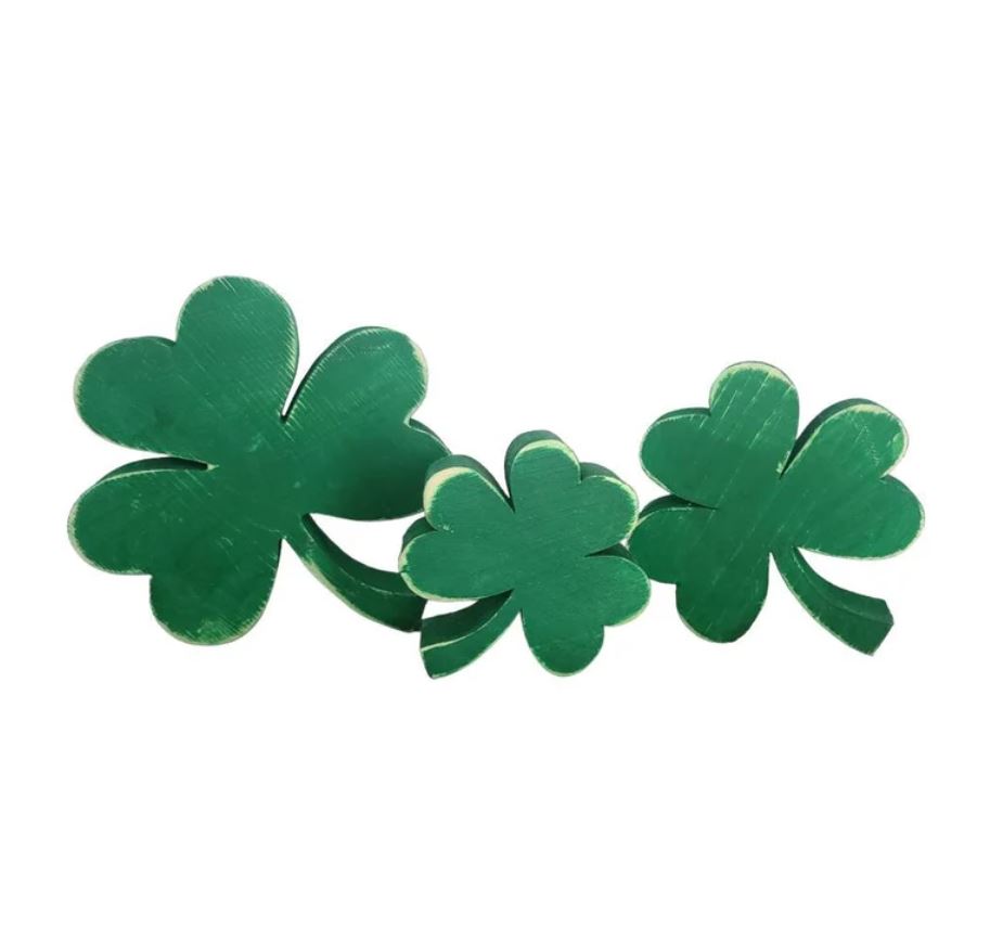 Wooden Shamrock Set