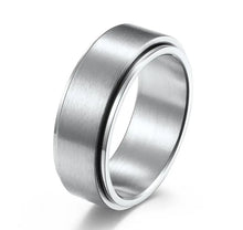 Load image into Gallery viewer, Simple Steel Spinner Ring (Silver)
